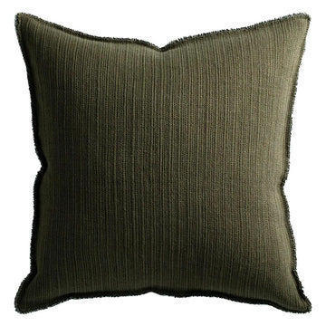 Bison Cushion with Fringe Detail