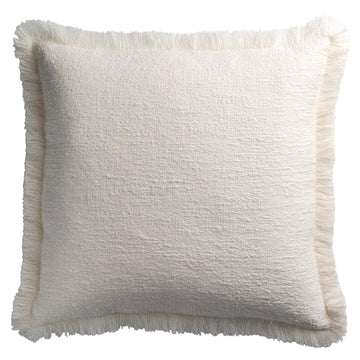 Flint Cushion with Fringe Grain
