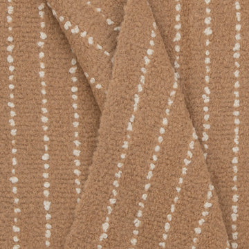 Chalk Stripe Throw Butterscotch Tutu Fringe