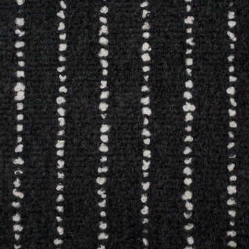 Chalk Stripe King Blanket Charcoal