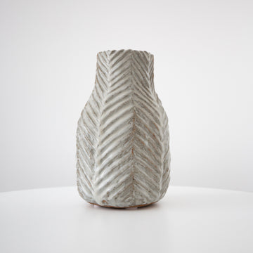 Herringbone Carved Vessel