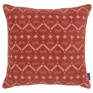 Hearts Cushion Ruby