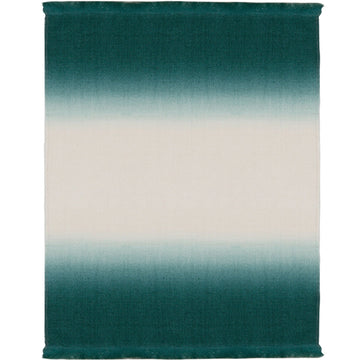 Ombre Alpaca Throw Emerald