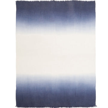 Ombre Alpaca Linen Throw Twilight