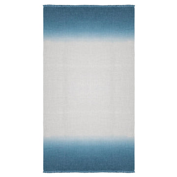 Ombre Alpaca Linen Throw Aegean