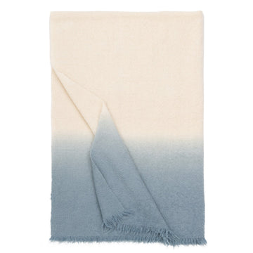 Single Weave Alpaca Bouclé Ombré Throw
