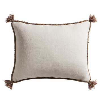 Cape Cushion with Braided Cord Trim