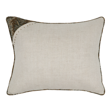Seed Linen Cushion with Embroidery Detail