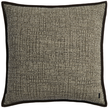 Tribal Linen Cushion with Wool Binding