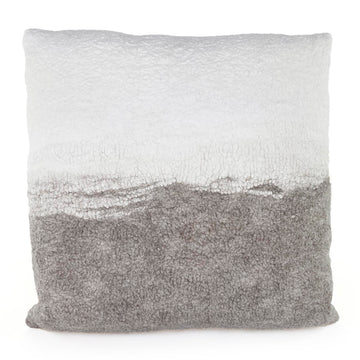 Strata Pillow White Taupe