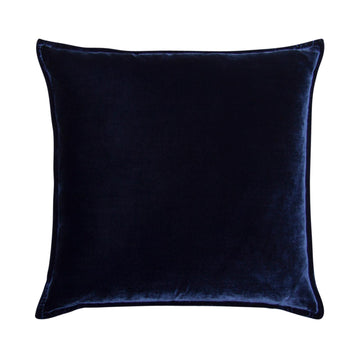 Silk Velvet & Linen Flange Cushion