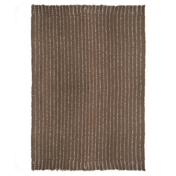 Chalk Stripe Throw Camel