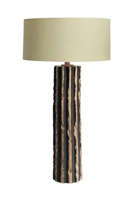 Ceramic/Leather Lamp