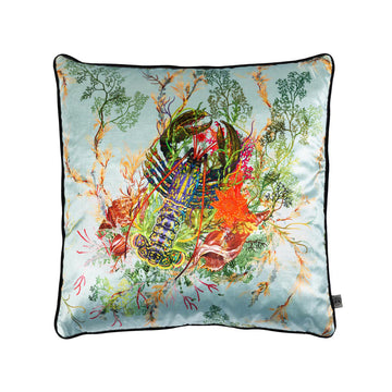 Lobster Velvet Cushion