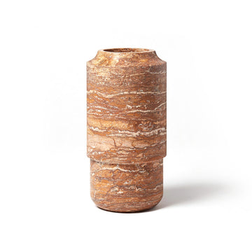 Vessel 10, Marron Travertine